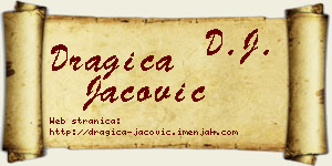 Dragica Jačović vizit kartica